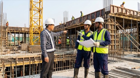 Khảo sát công trường cùng người lao động